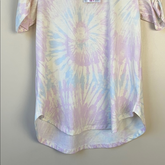 Lularoe Pastel Swirl Tie Dye Morgan Top Medium - Picture 5 of 11